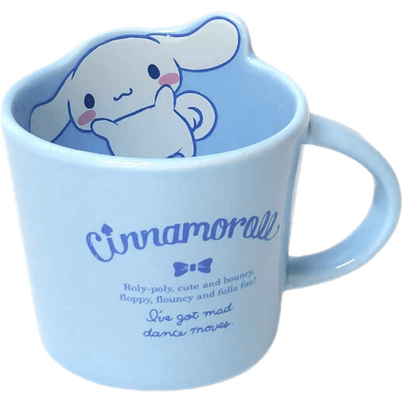 陶瓷杯可愛系列陶瓷杯馬克杯情侶水杯子可愛卡通 【陶瓷杯290ml】玉桂狗