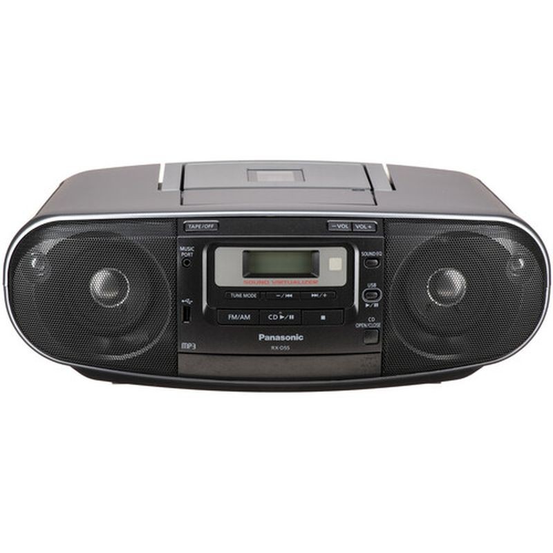 磁带播放器 rx-d55 带usb和音乐端口高品质声音 带 2 分频 4 扬声器