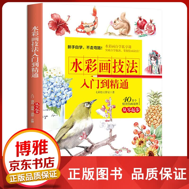 从零起步一水彩画技法入门到精通水彩书籍手绘素描绘画入门自学零基础正版