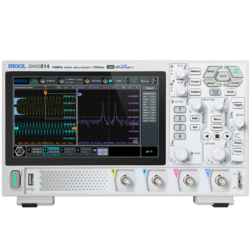 RIGOL��Դ����DHO800��Яʽʾ����DHO814�ֳ�ʾ����100M����4ͨ��12bit DHO812��100M���� 2ͨ����