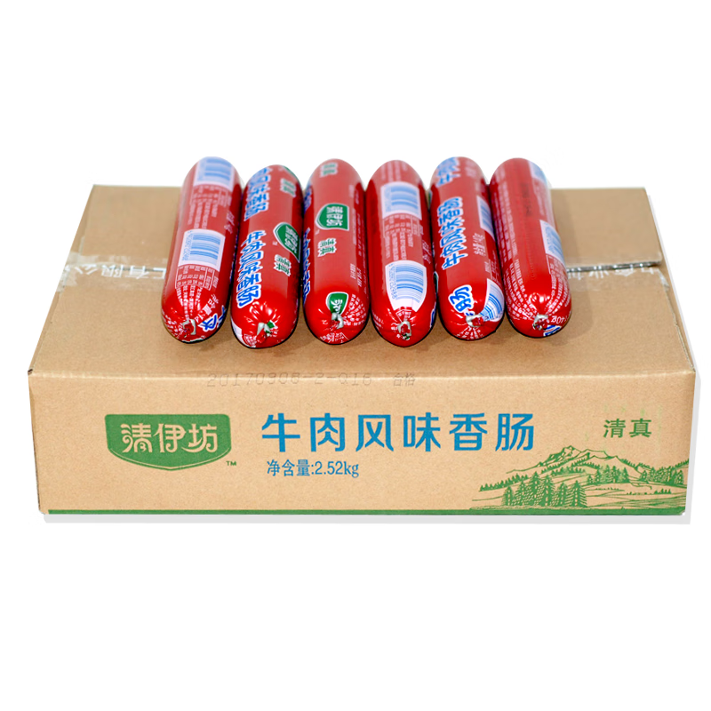 双汇双汇清伊坊清真牛肉风味火腿肠140g 清伊坊牛肉风味香肠140g*18支