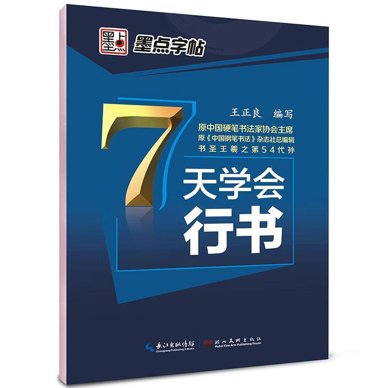 墨点字帖 7天学会行书 速成钢笔字帖 9787539463810 王正良 湖北美术