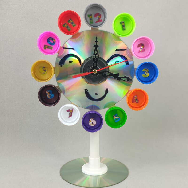 废物利用做手工简单创意小钟表儿童小发明小制作小学生科技比赛作品