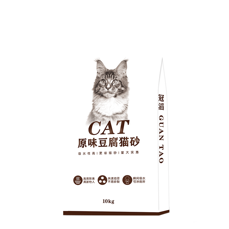 弗兰士 宠物松木猫砂 猫咪清洁除臭吸水快通用型10KG 原味豆腐猫砂10kg