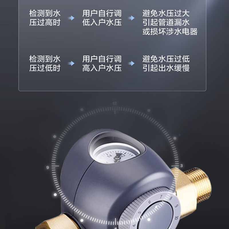 沁园（TRULIVA） 家用中央前置过滤器 虹吸反冲洗 4T/H大通量 管道过滤净水器 FMP308