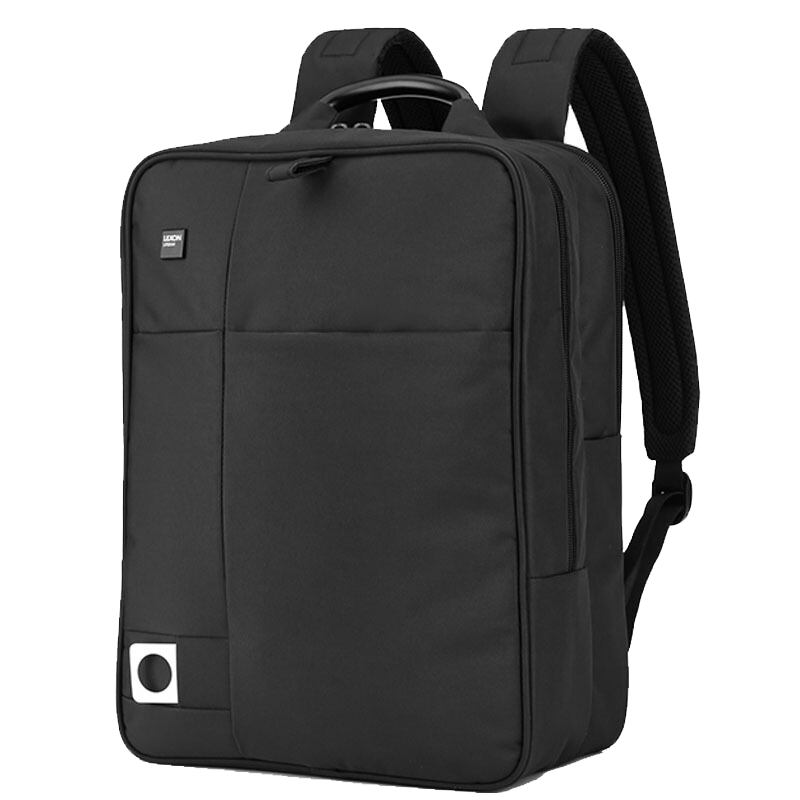 乐上（LEXON）双肩包男士电脑包15英寸书包商务笔记本包双隔层背包出差蓝黑色