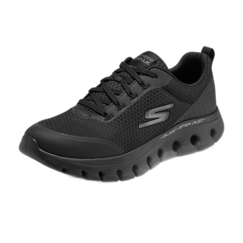 Skechers斯凯奇男子休闲健步鞋216225 BBK全黑色 39.5  210.05元