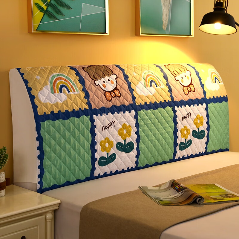 阡翌包床头罩床头套罩2023年新款高档软包保护套可拆洗布罩盖布加厚