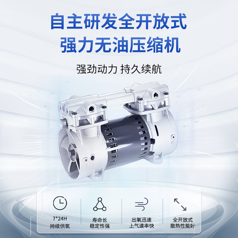 巨贸（JUMAO）5L医用制氧机经典款带雾化 家用老人孕妇吸氧氧气机JMC5A Ni