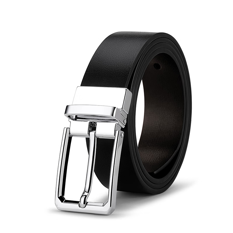 皮带休闲时尚针扣皮带商务腰带男式裤带黑色礼物送男友爸爸 gc210356