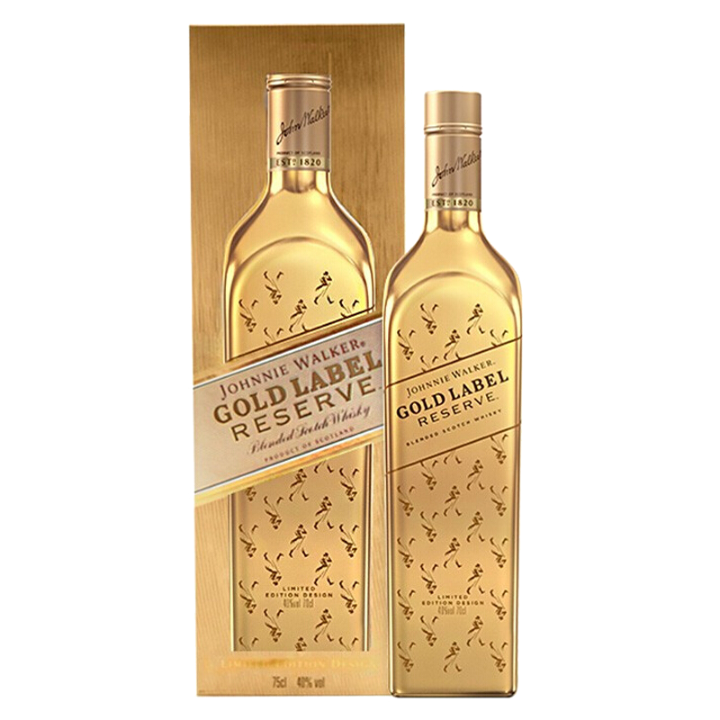 尊尼获加(johnnie walker) 金方 金牌 苏格兰 调和型 威士忌 洋酒 750