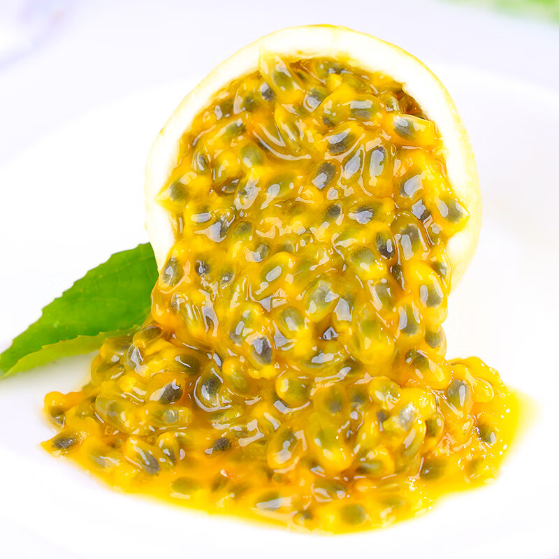 生活＆好管家海南钦蜜9号黄金百香果新鲜白香果酱原浆皱皮生鲜水果送勺子 小果3斤彩箱装【单果40-60g】