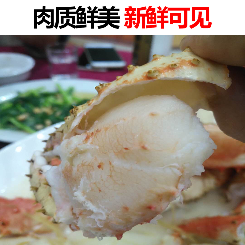 帝王蟹海鲜鲜活冷冻10斤螃蟹新鲜活冻俄罗斯进口帝皇阿拉斯加 【2-2.4斤/只】(单人款)