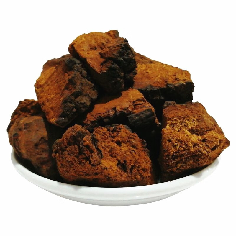 东北桦树茸白桦树茸茶桦褐孔菌树黄250g桦树泪有黑晶黑金颗粒