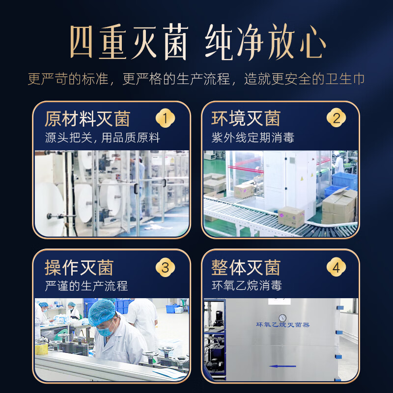 舒莱纯棉极薄卫生巾透气消毒级悬浮芯防侧漏夜用组合姨妈巾女整箱 医护级日夜4包46片