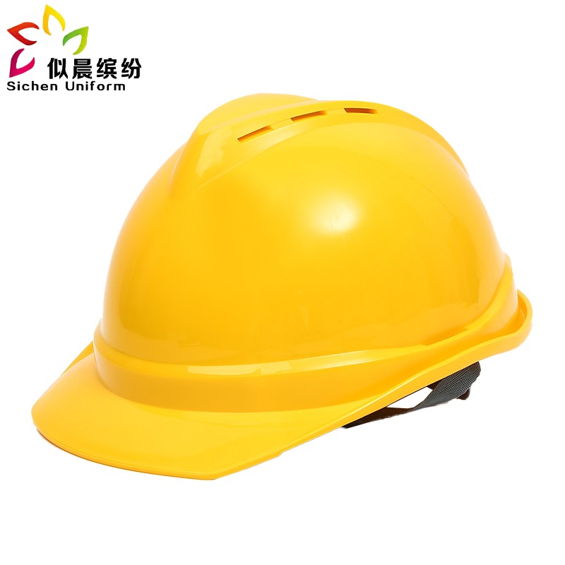 工地国标加厚透气abs头盔男印字建筑工程施工定制轻便安全防护帽子