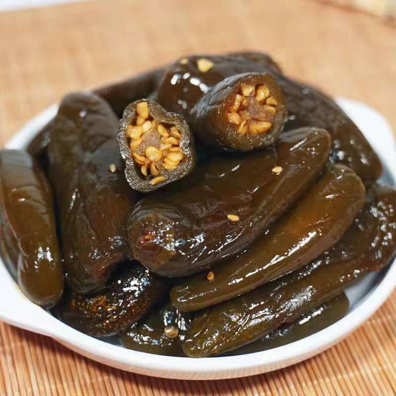 维霆油焖港椒即食下酒菜腌制下饭菜 咸港椒散装半斤【尝鲜装】