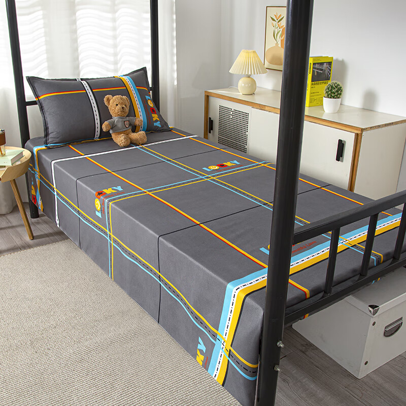 9米单人1.2米床双人床垫保护罩 幸运阁 【单床单】1.2*2.1m(学生床)