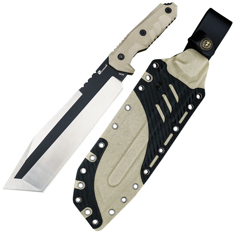 汉道 (hx outdoors)户外刀野外开路dc53一体刀身高硬度露营探险支援者