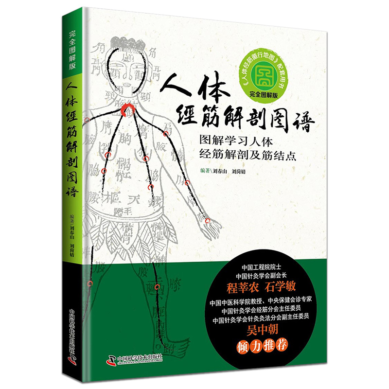 现书  人体经筋解剖图谱:图解学习人体经筋解剖及筋结点 rt中国科学