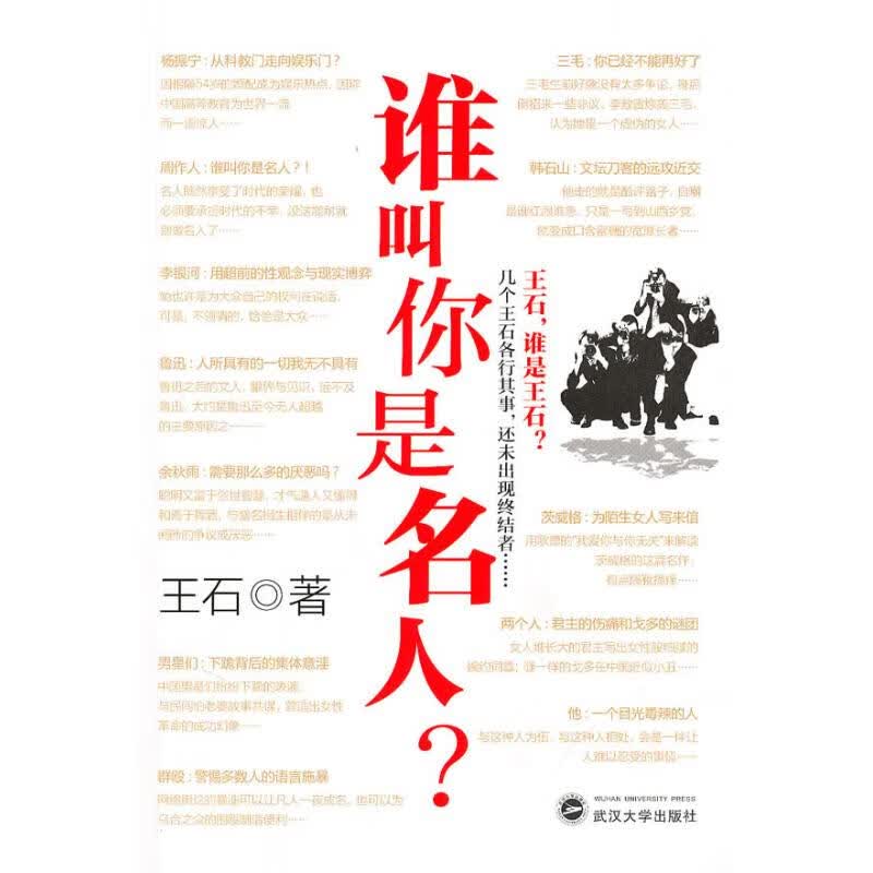 正版 谁叫你是名人 王石 管理/管理工具书