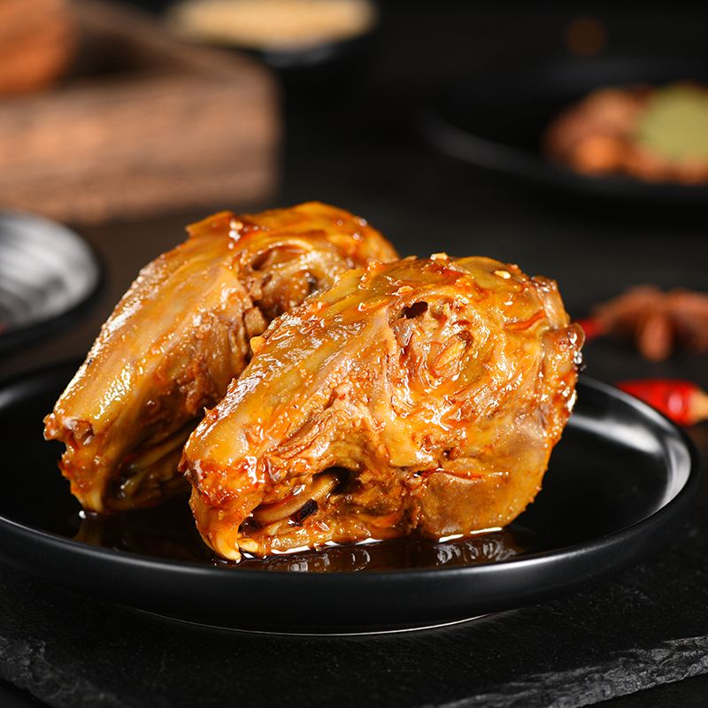 禾澹双流老妈兔头个装冷吃兔总店四川特产成都麻辣兔头兔肉 麻辣兔头*