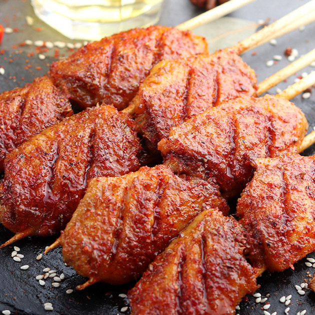 奥尔良鸡翅中户外烤翅家用肉串15串/包新鲜烤串食材大全烧烤菜品