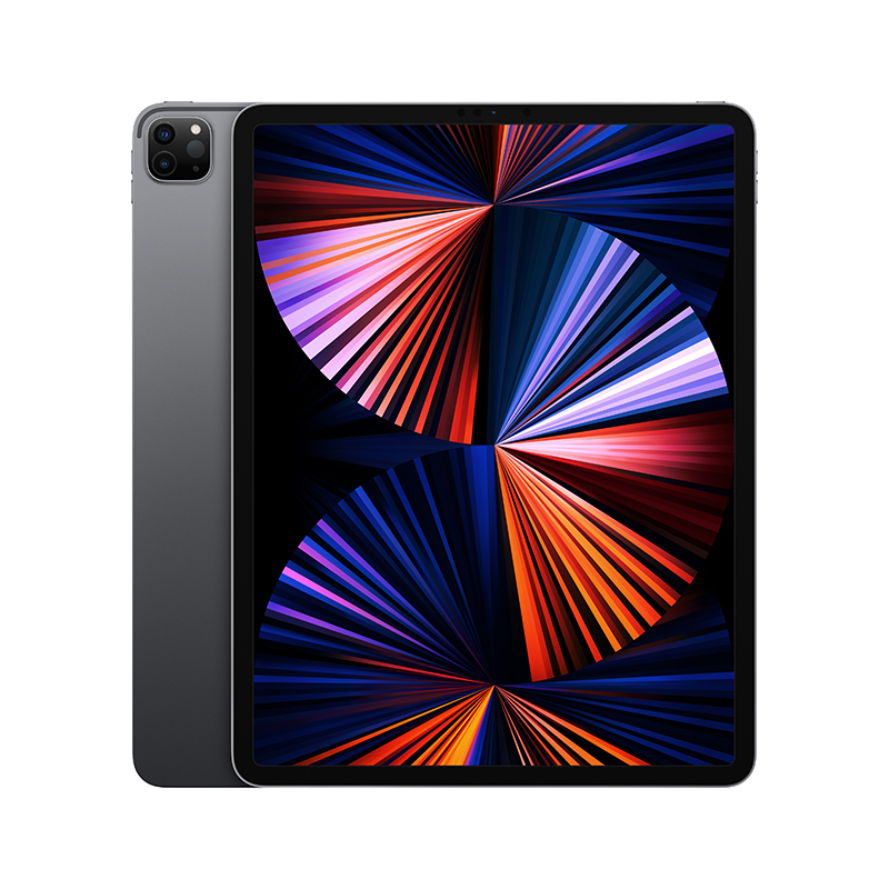 官方Apple iPad Pro 12.9英寸平板电脑 2021年新款(256G WLAN版/M1芯片Liquid视网膜XDR屏/MHNH3CH/A) 深空灰色
