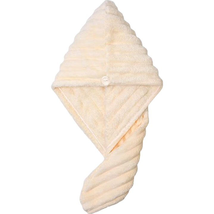 洁丽雅（Grace）10A级抗菌干发帽强吸水擦头A类毛巾包头巾浴帽加厚干发巾 奶杏