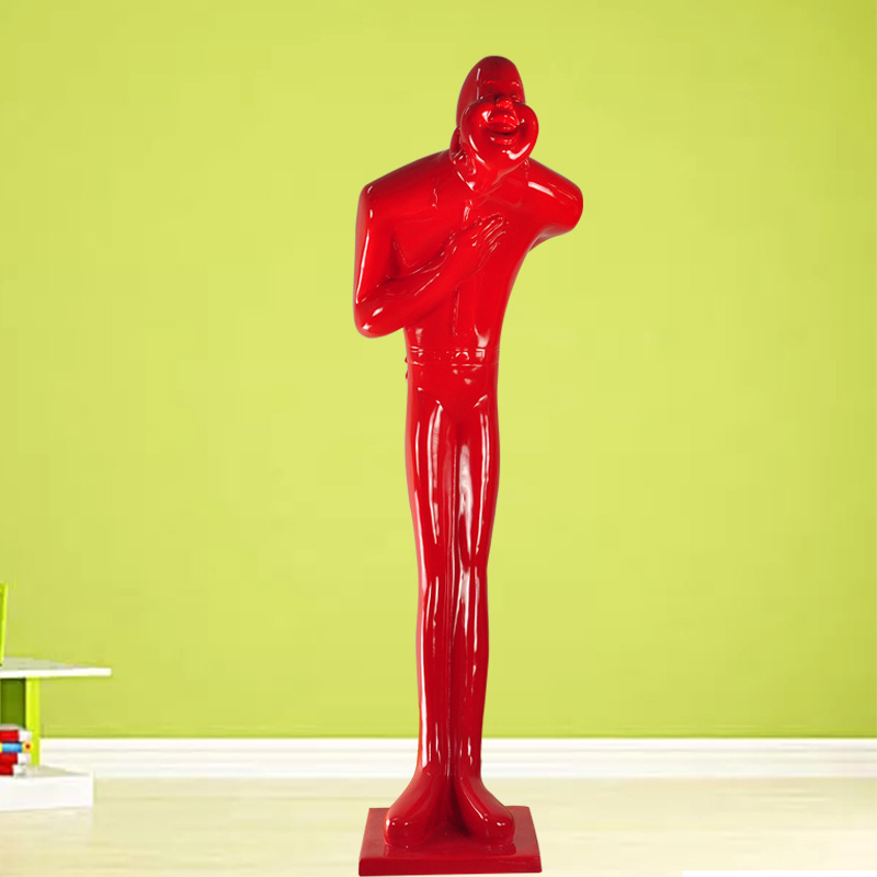 安言鞠躬迎宾人 玻璃钢人物雕塑酒店ktv餐厅门口开业礼树脂落地摆件