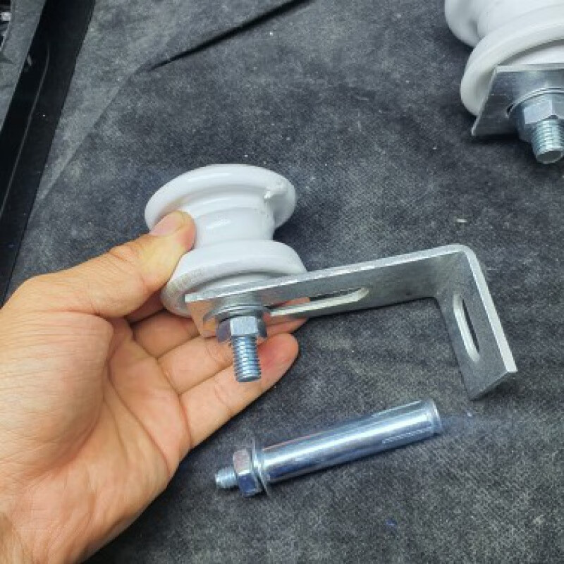 lism定制适应于电力磁瓶绝缘子体支架拉通电线瓷壶线缆墙壁固定工具单