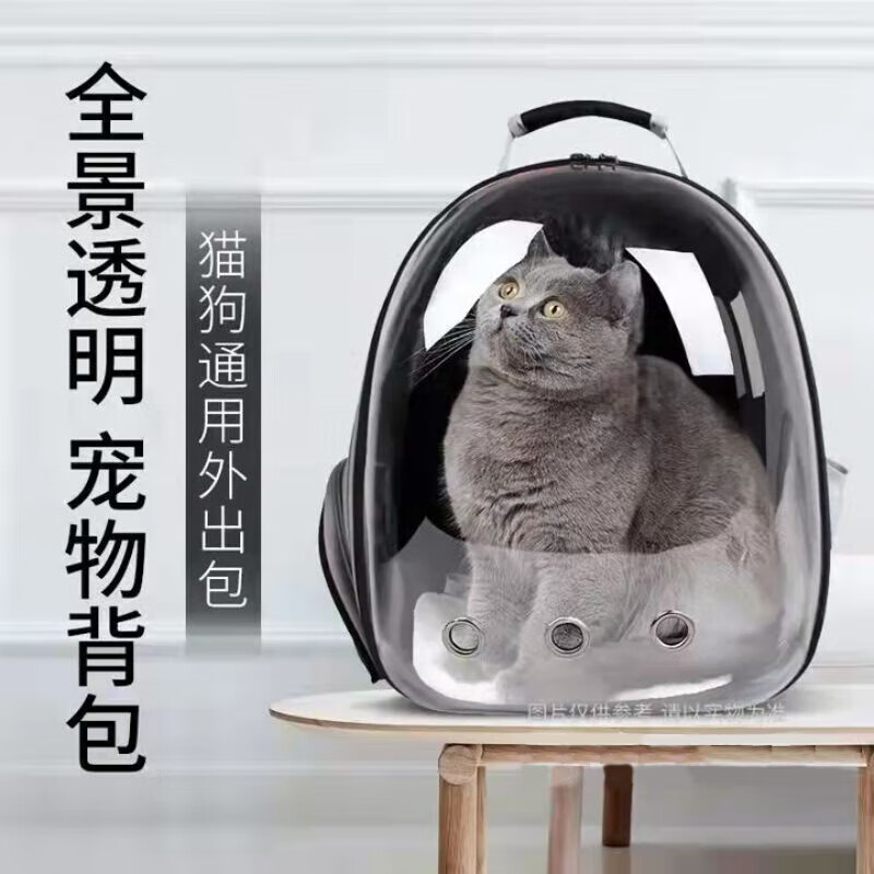 宠物全透明太空猫包猫咪狗狗搬家外出便携式背包30*27*40cm 猫13 13斤