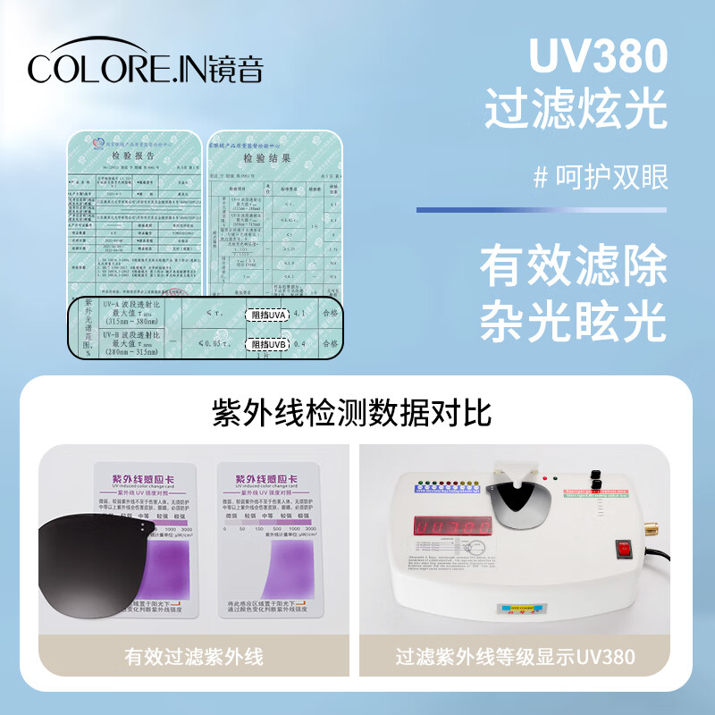 colore.in墨镜女款高级感偏光太阳镜小脸专用户外防晒防紫外线强光开车眼镜 黑框经典灰