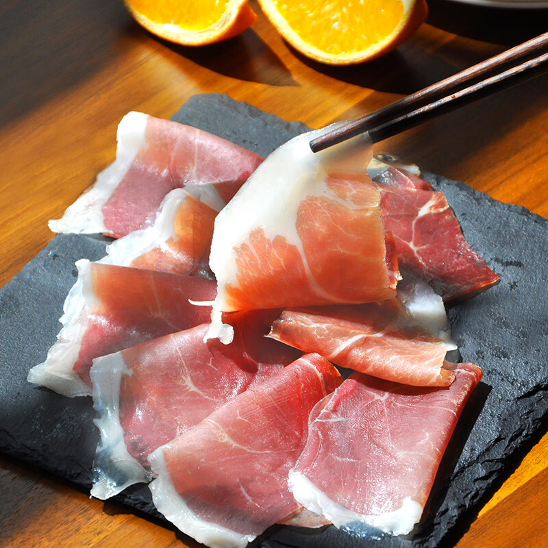 嘉尚酷云南火腿生吃片3年现切即食丽江宣威乌金黑猪老火腿腊肉薄片40