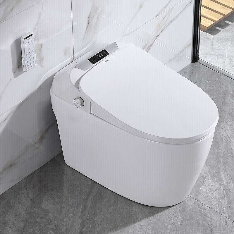 科勒品牌 智能马桶一体机全自动家用语音小泡沫盾墙排坐便器 地排半