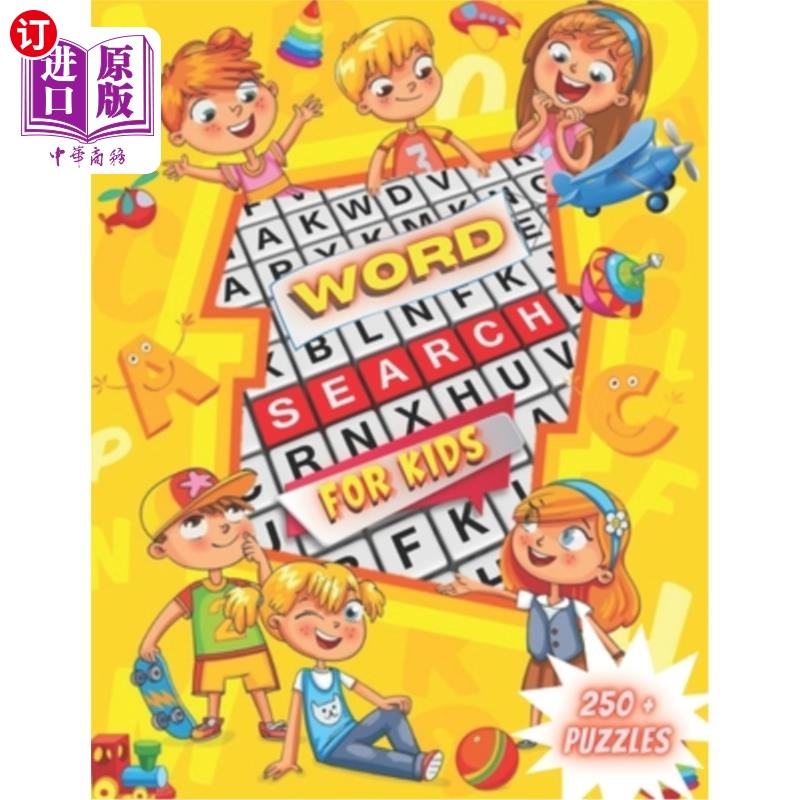 海外直订word search for kids: makes a great gift!