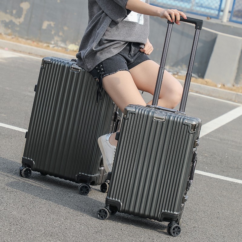 皮卡诺铝框拉杆箱旅行箱男女行李箱铝镁合金物品收纳箱出差行李箱 红色 #20