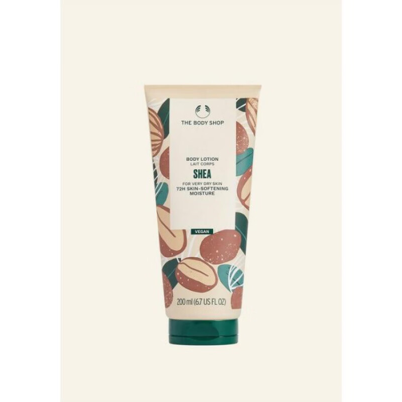 美体小铺（THE BODY SHOP）乳木果身体乳液清新滋润轻盈水润柔软滋养干燥皮肤200ml NO COLOUR 6.7 FL OZ