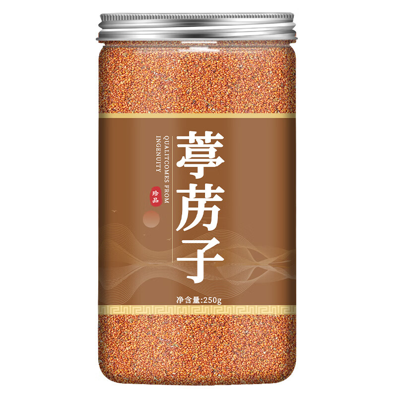 葶苈子中药材500g大枣汤中药葶苈籽葶苈茶 葶苈子250g1罐装