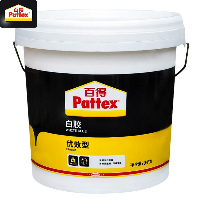 汉高百得(pattex)pxwg9c 白胶 木工白胶 白乳胶 手工胶 粘接性能强 成