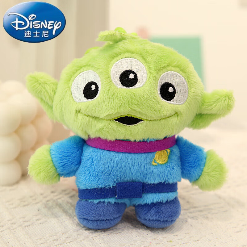 迪士尼(disney)玩具总动员三眼仔玩偶披萨三眼怪毛绒玩具可爱钥匙挂饰