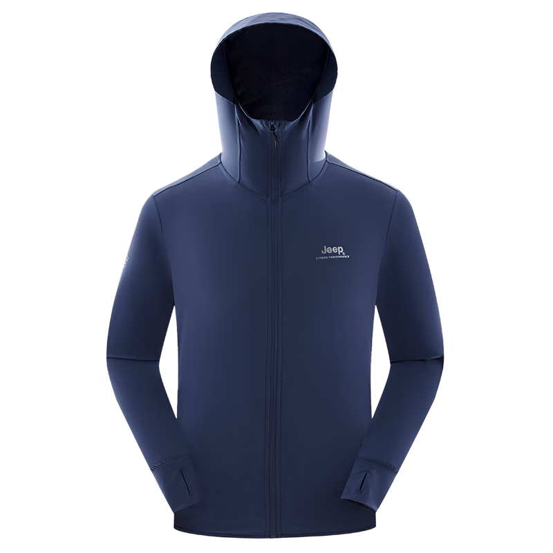 Jeep防晒衣男冰丝防紫外线UPF50+透气速干防晒服外套风衣皮肤衣男5278