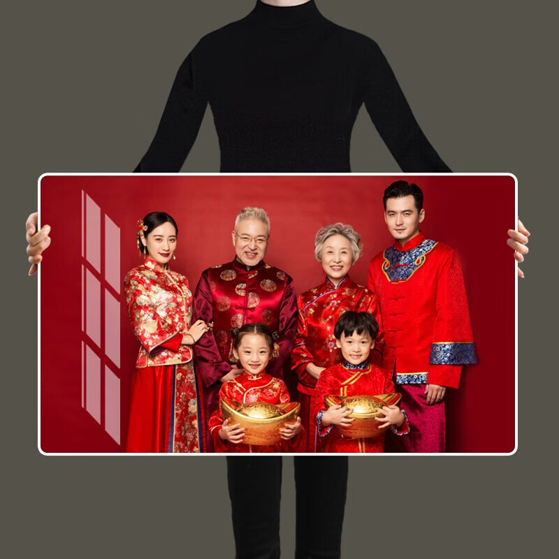 做成照片挂墙冲印大照片加现代画框打印制作定制 大韩水晶包边 大30寸