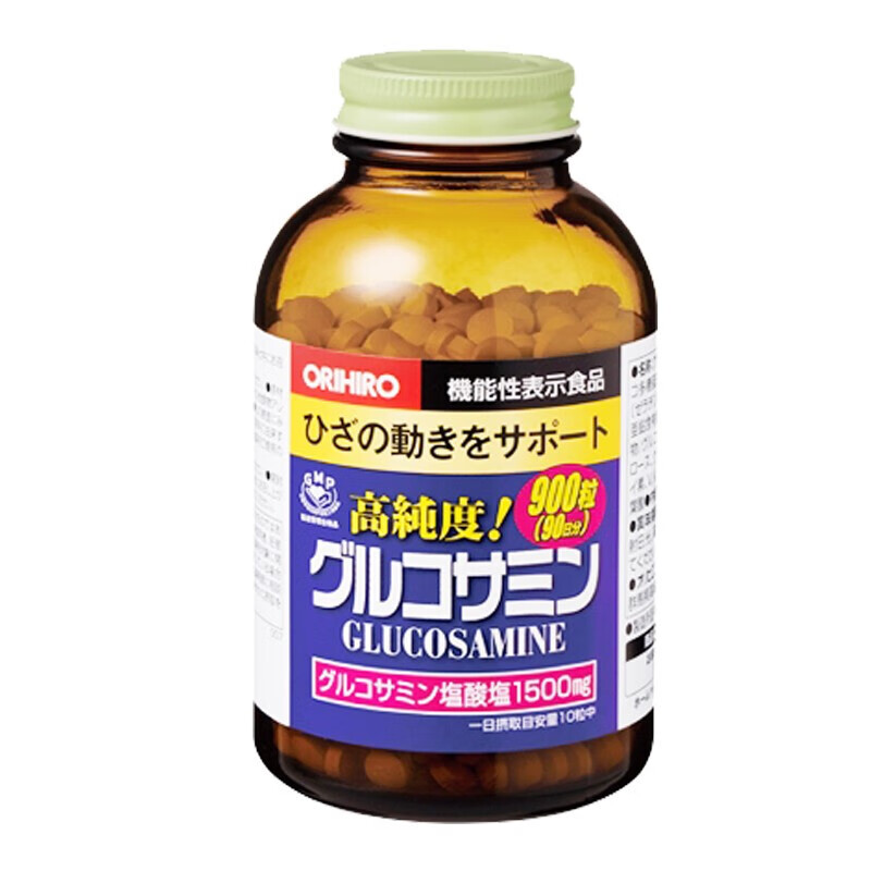 欧力喜乐ORIHIRO 氨糖软骨素900粒 日本进口维骨力氨基葡萄糖 硫酸鲨鱼软骨素 中老年成人关节疼痛养护 补钙