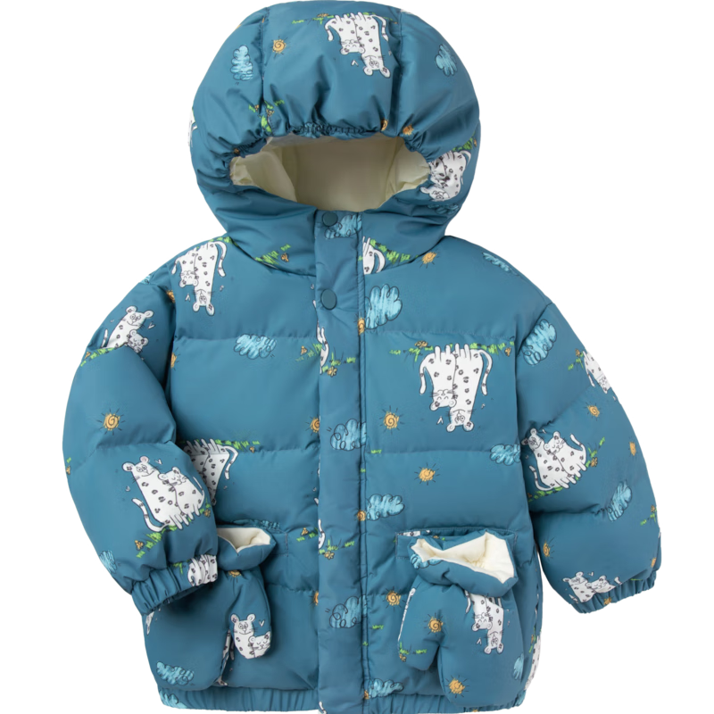 巴拉巴拉男童羽绒服女童上衣外套：历史价格稳中有涨，保暖效果出色