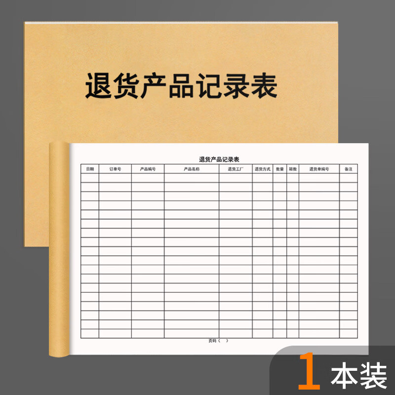 退货产品记录表仓库验收员销售人员电商行业客户退换货情况登记本