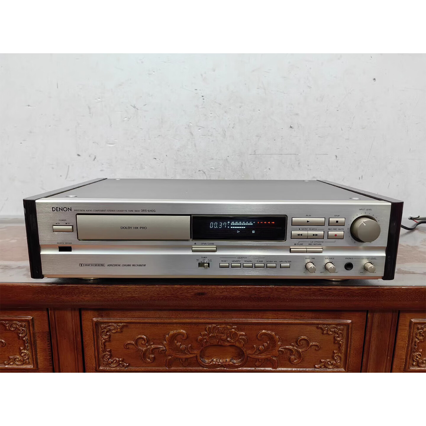 天龙drs-640g发烧卡座 平推进仓磁带机 二手9成新