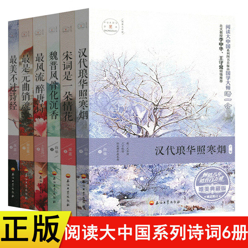 正版现货 阅读大中国全6册唯美典藏版 宋词是一朵情花 zui风流醉唐诗