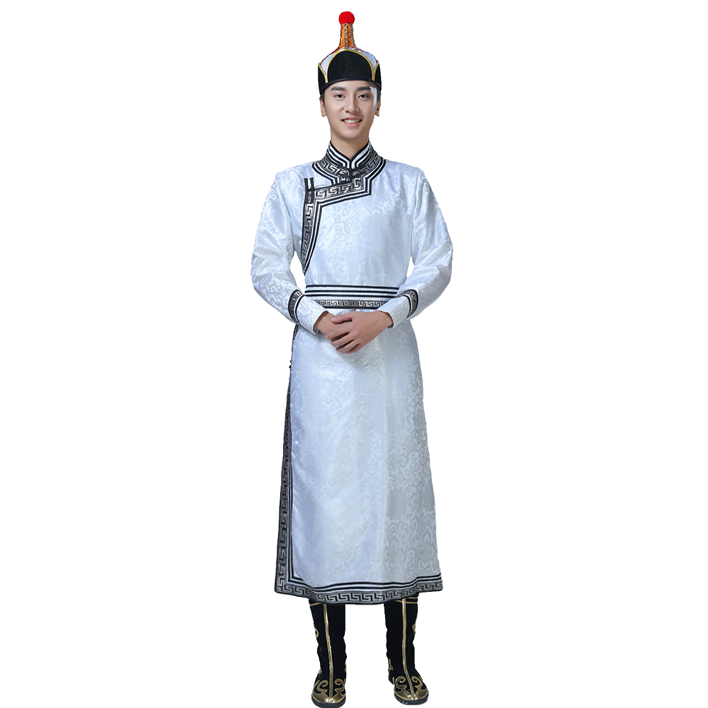 缪百伦  mewbballe蒙古族服装男新款藏族蒙古族舞蹈演出服装少数民族