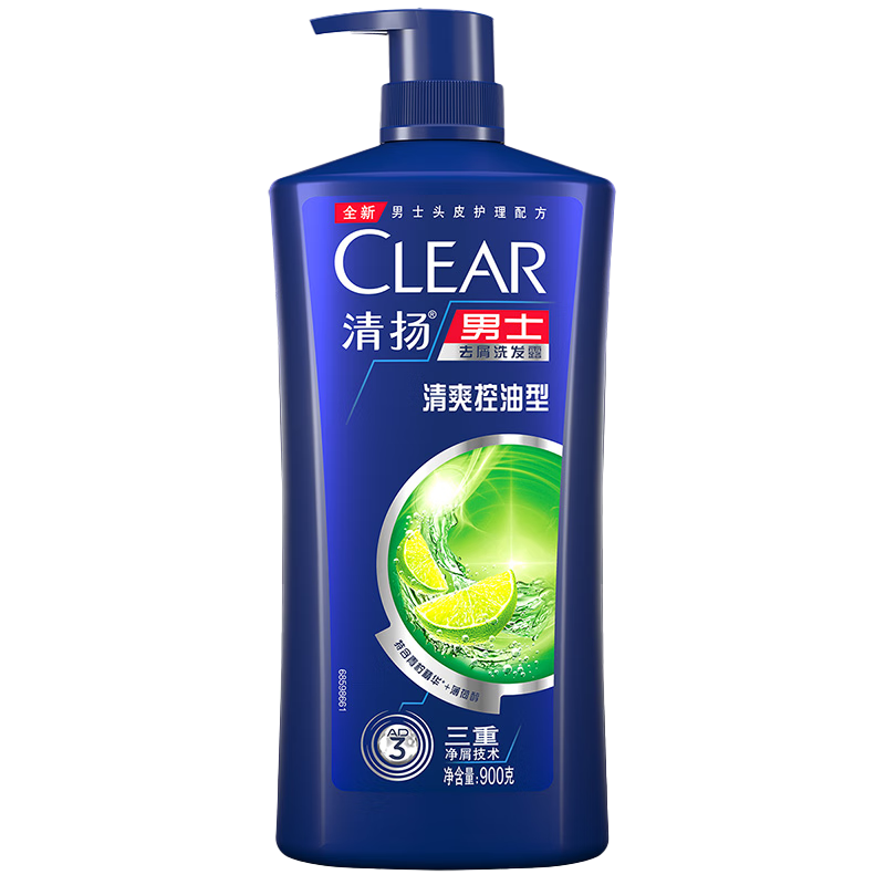 清扬(CLEAR)洗发水男士去屑洗发水清爽控油型价格趋势、评测推荐-让您头发持久清爽